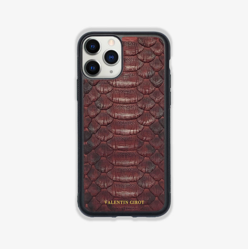 COQUE IPHONE 11 PRO MAX BORDEAUX