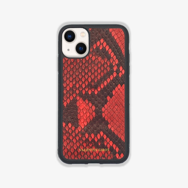 COQUE IPHONE 13 ROUGE ÉCAILLES